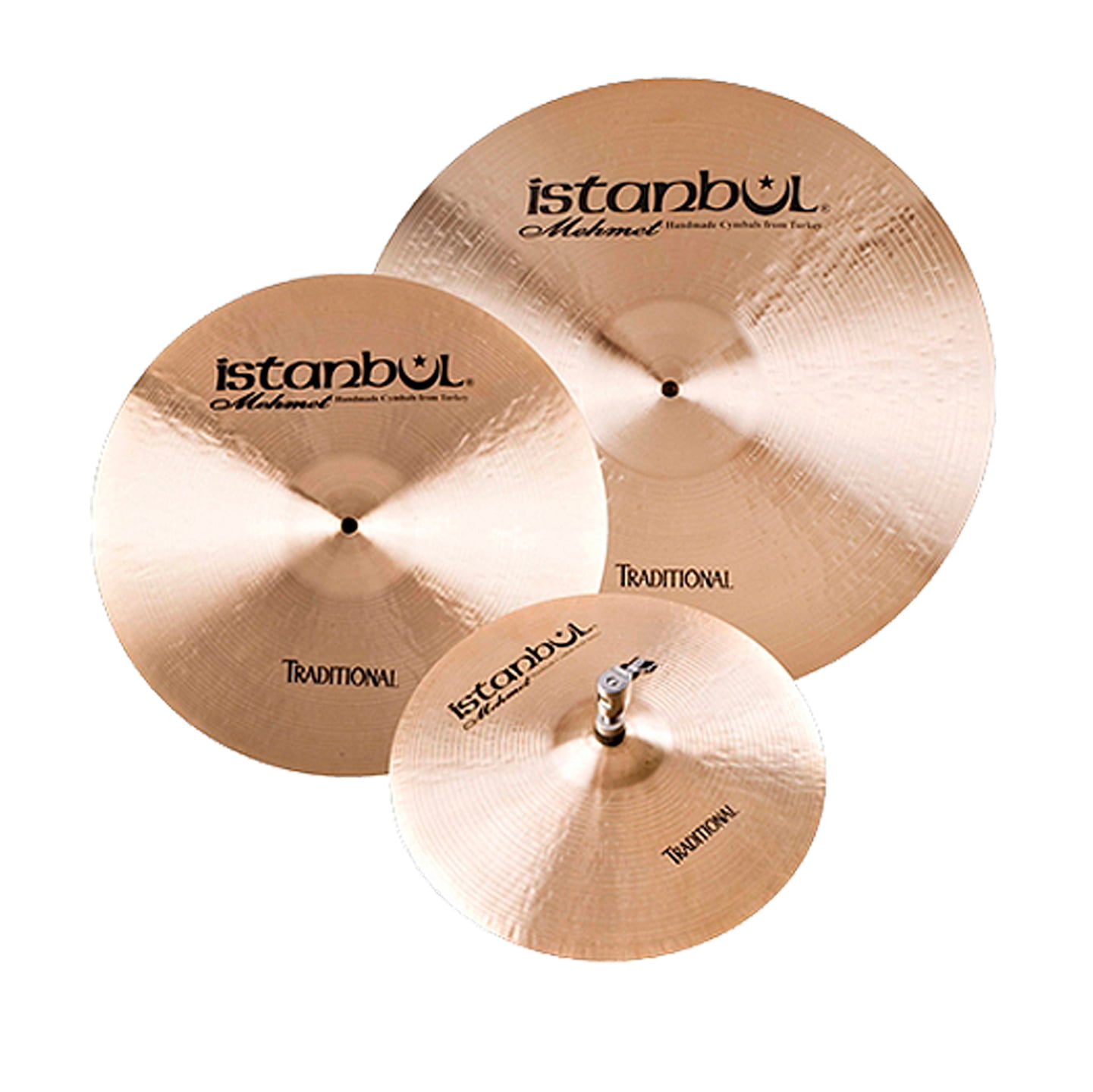 ISTANBUL_MEHMET_TRADITIONAL_SET_ Traditional Jazz set hihat 14 crash 16 ride 20 (con funda) - Image 1